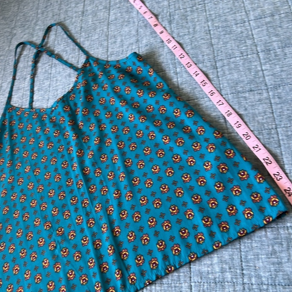 HOLLISTER 90s Boho Floral Print Strappy Racerback Top | S - Picture 5 of 8